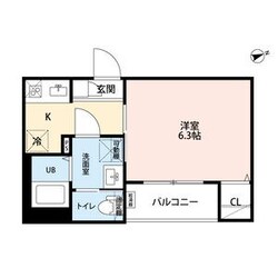 鶴里駅 徒歩4分 3階の物件間取画像